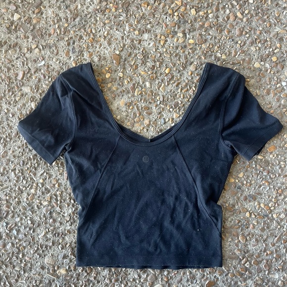 lululemon black align top size 2 - Picture 3 of 4